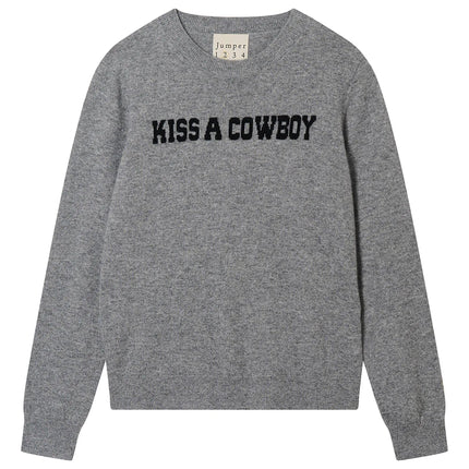 Jumper1234 Kiss A Cowboy in Grey, Black