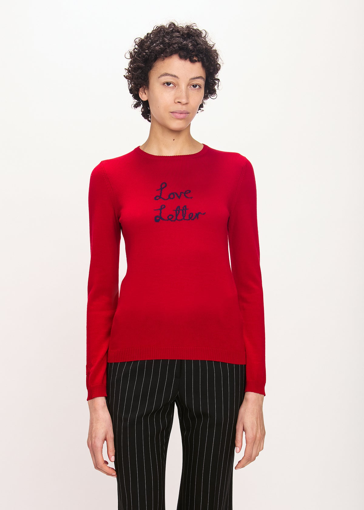 Bella Freud Love Letter Jumper in Red