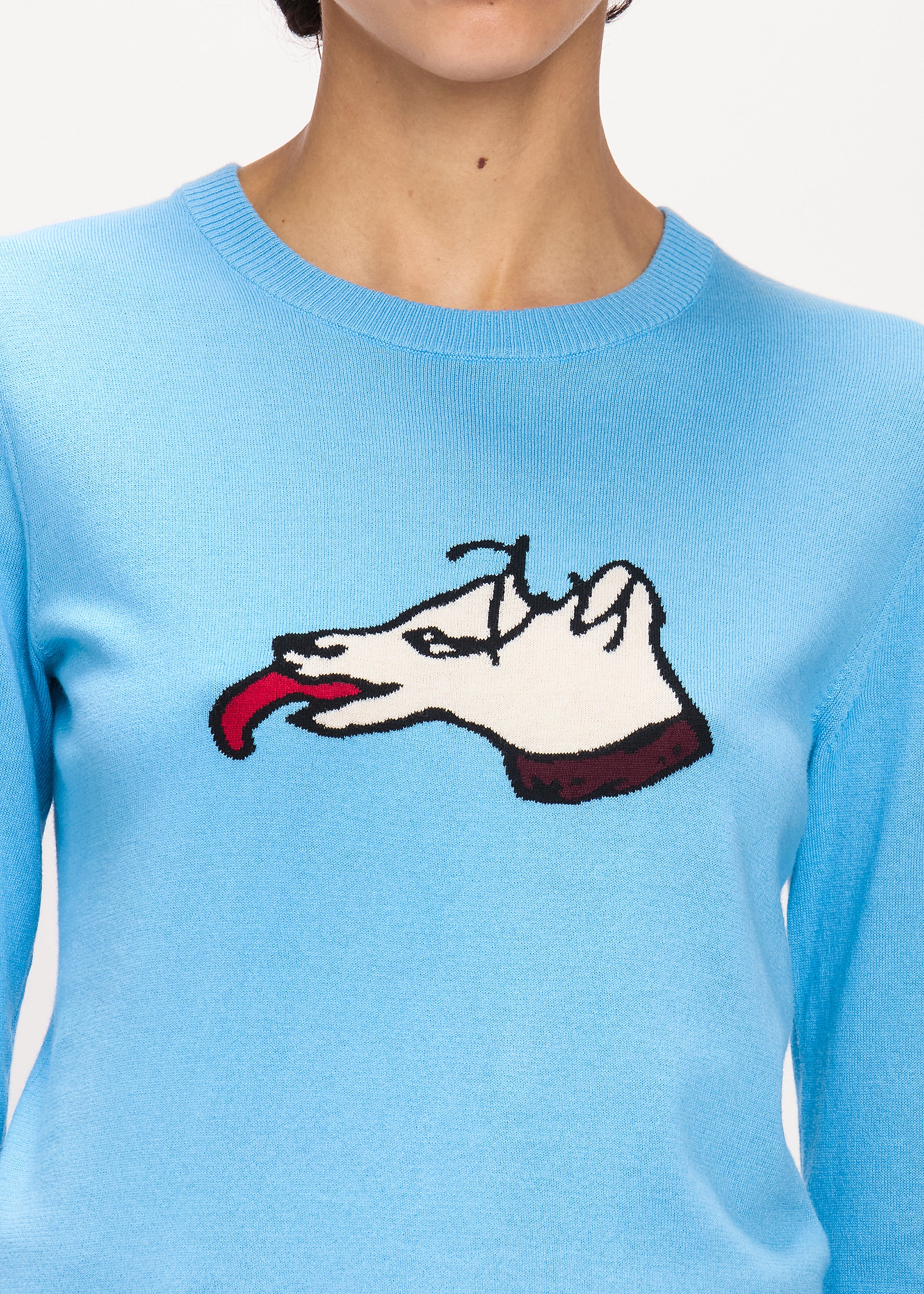 Bella Freud Dog Jumper in Tilda Blue