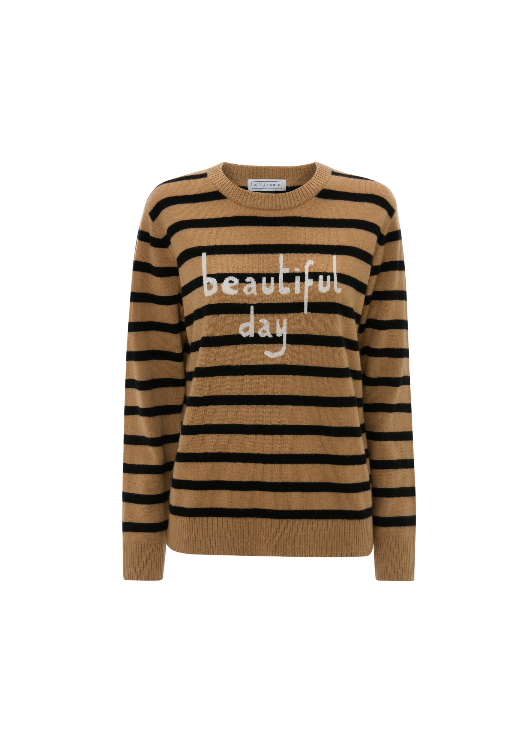 Bella Freud Beautiful Day Cashmere Jumper in Cappuccino