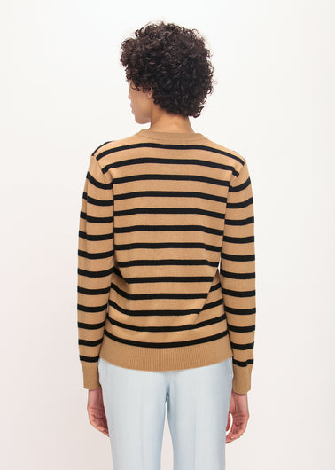 Bella Freud Beautiful Day Cashmere Jumper in Cappuccino