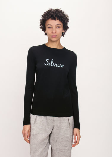 Bella Freud Silencio Jumper in Black