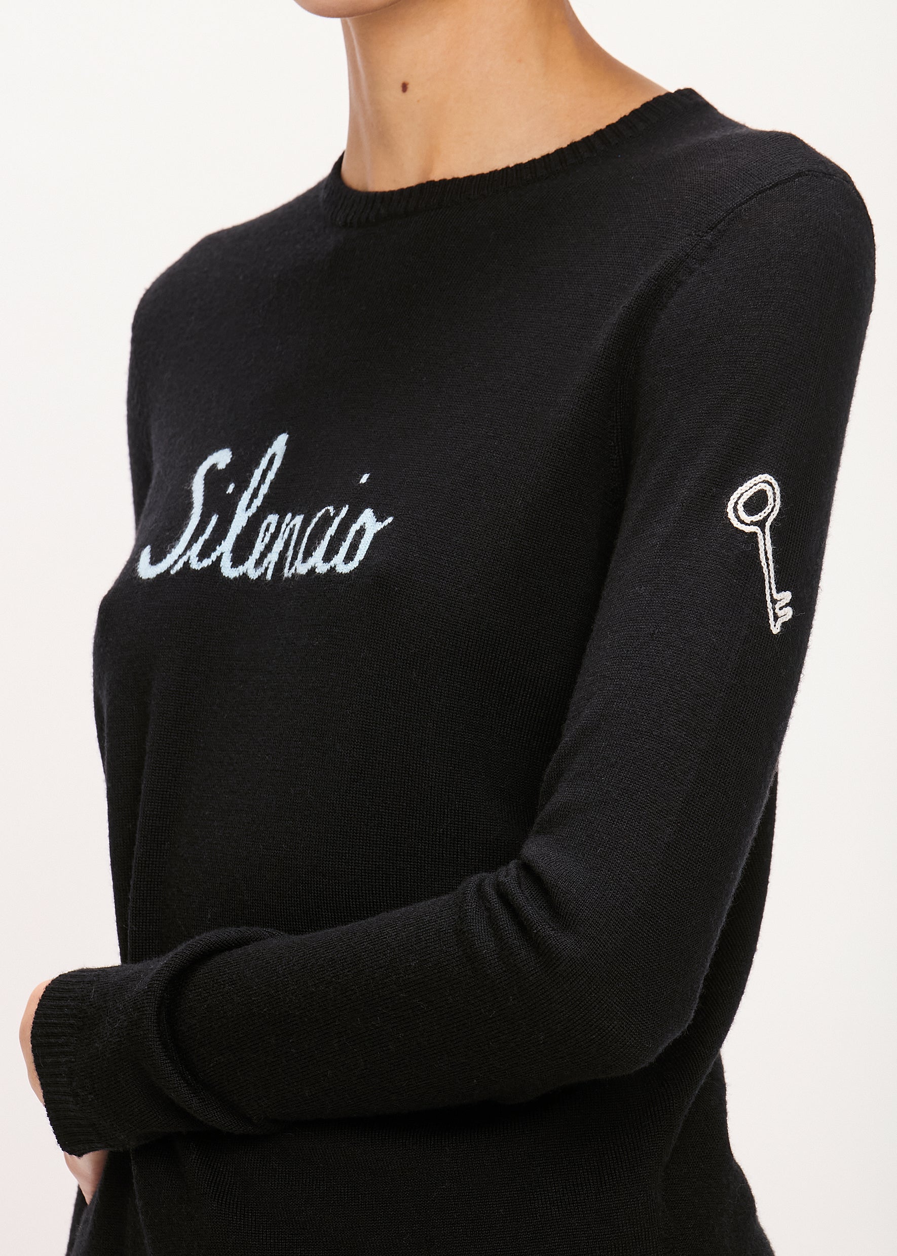Bella Freud Silencio Jumper in Black