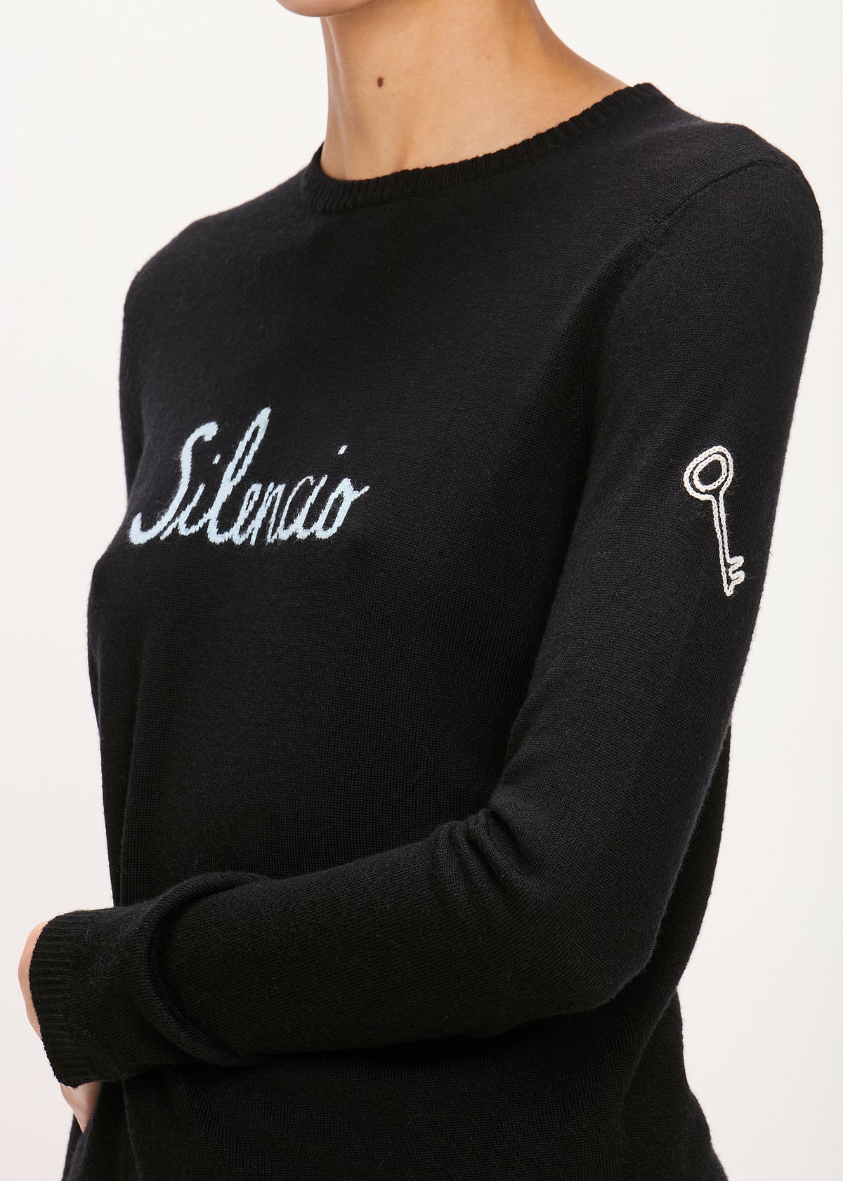 Bella Freud Silencio Jumper in Black