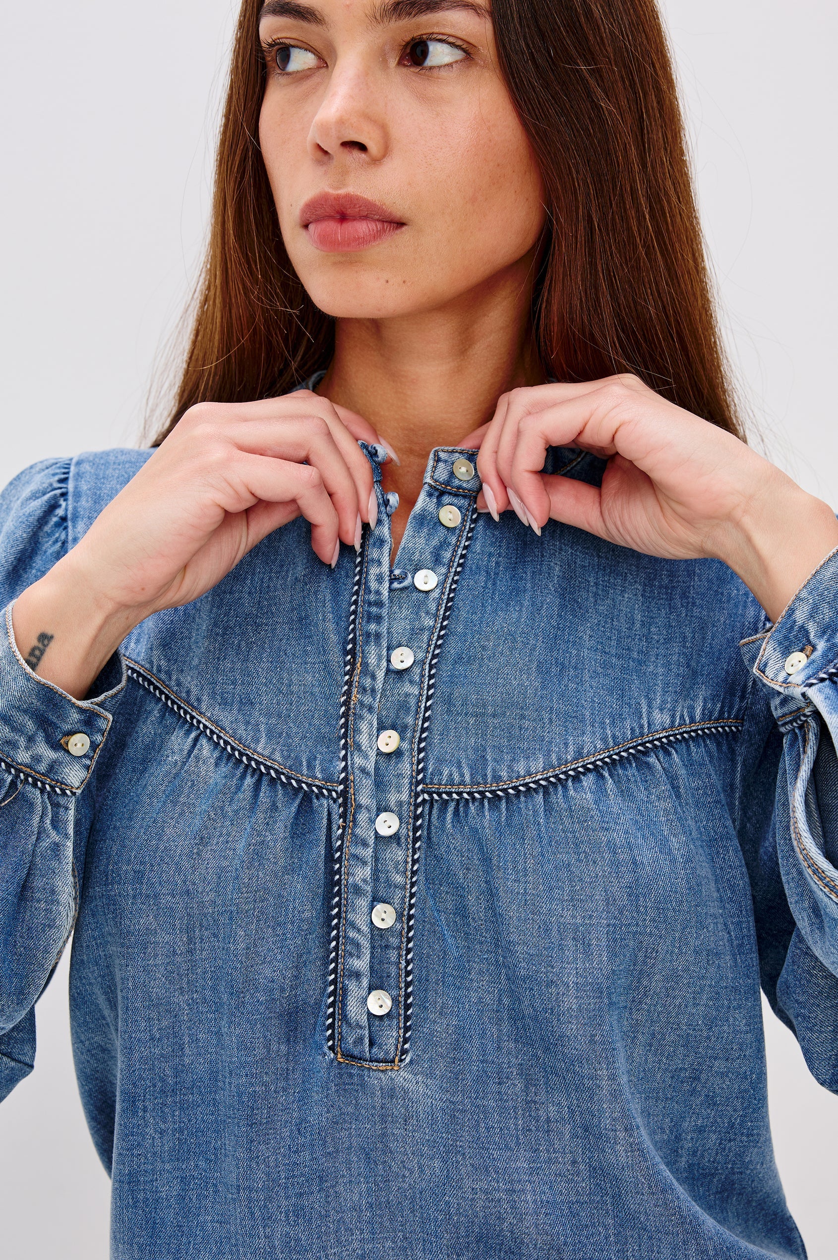 Rails Sunna Shirt in Blue Stone