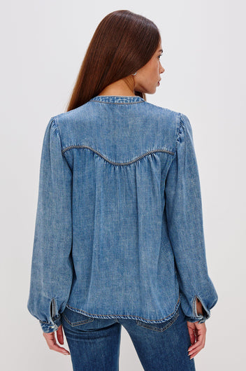 Rails Sunna Shirt in Blue Stone