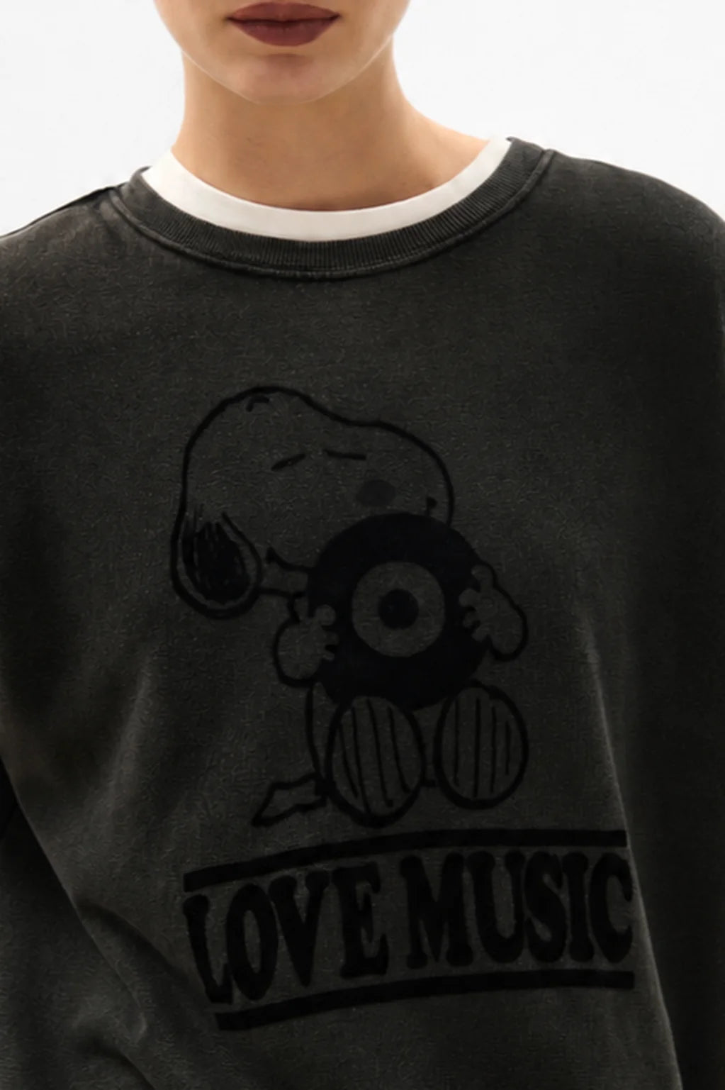 Five Jeans Snoopy Sweatshirt - Acid Grey
