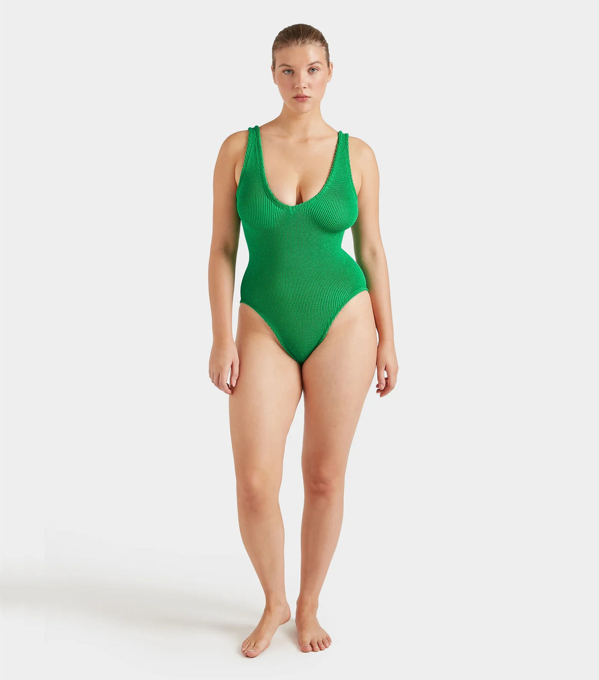 HUNZA G Sadie Swim in Emerald
