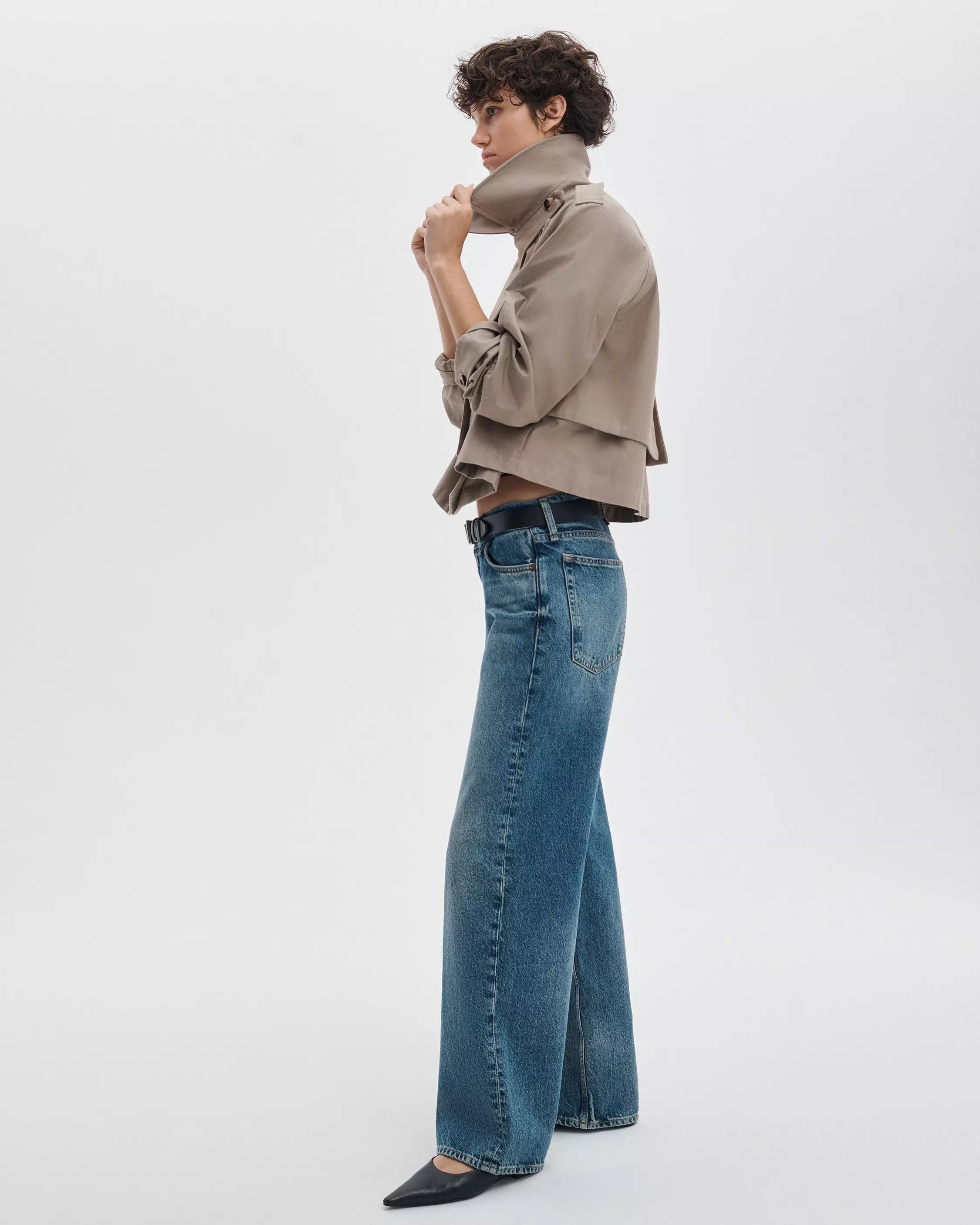 Rag & Bone Saige Low Rise Straight in Echo