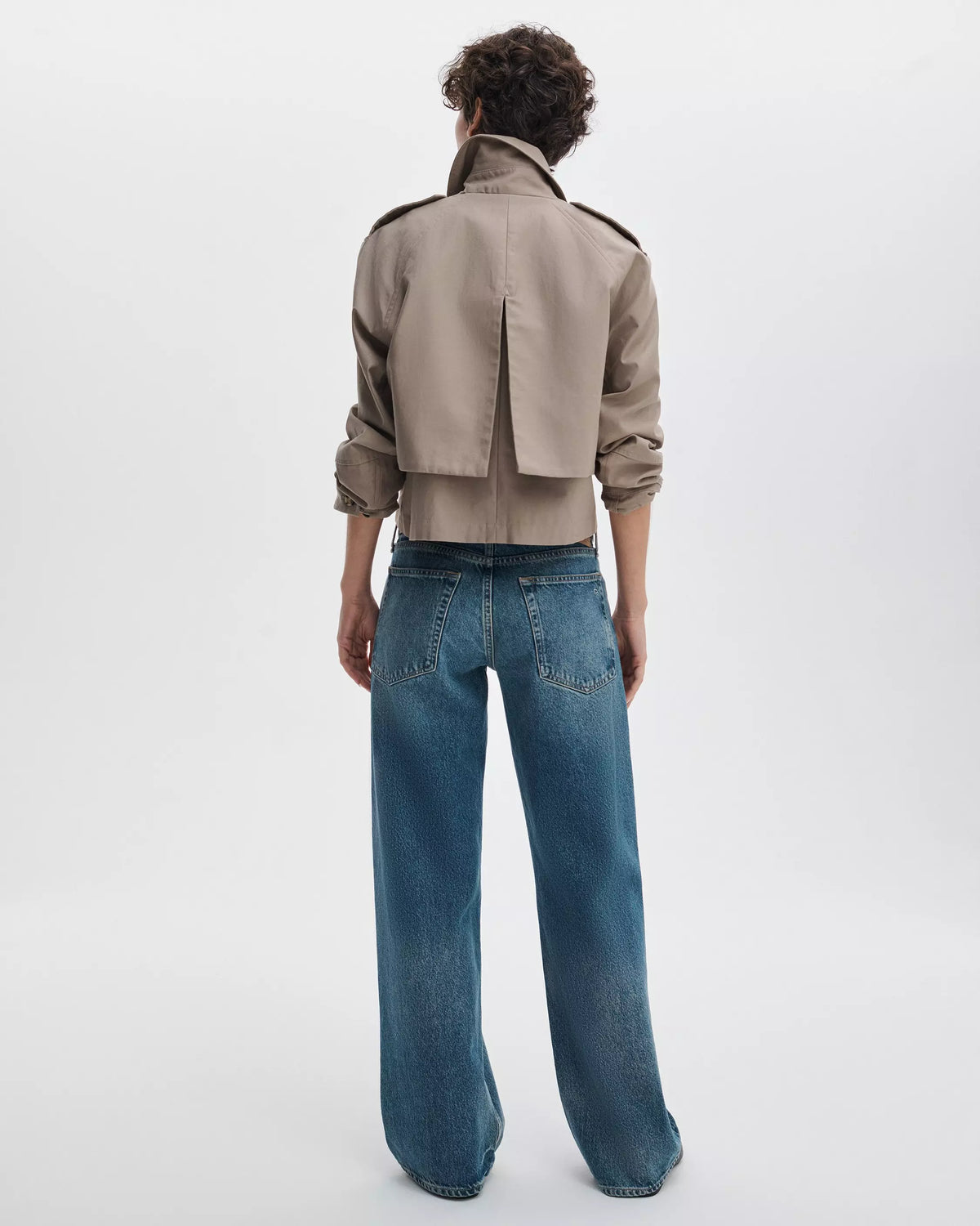 Rag & Bone Saige Low Rise Straight in Echo