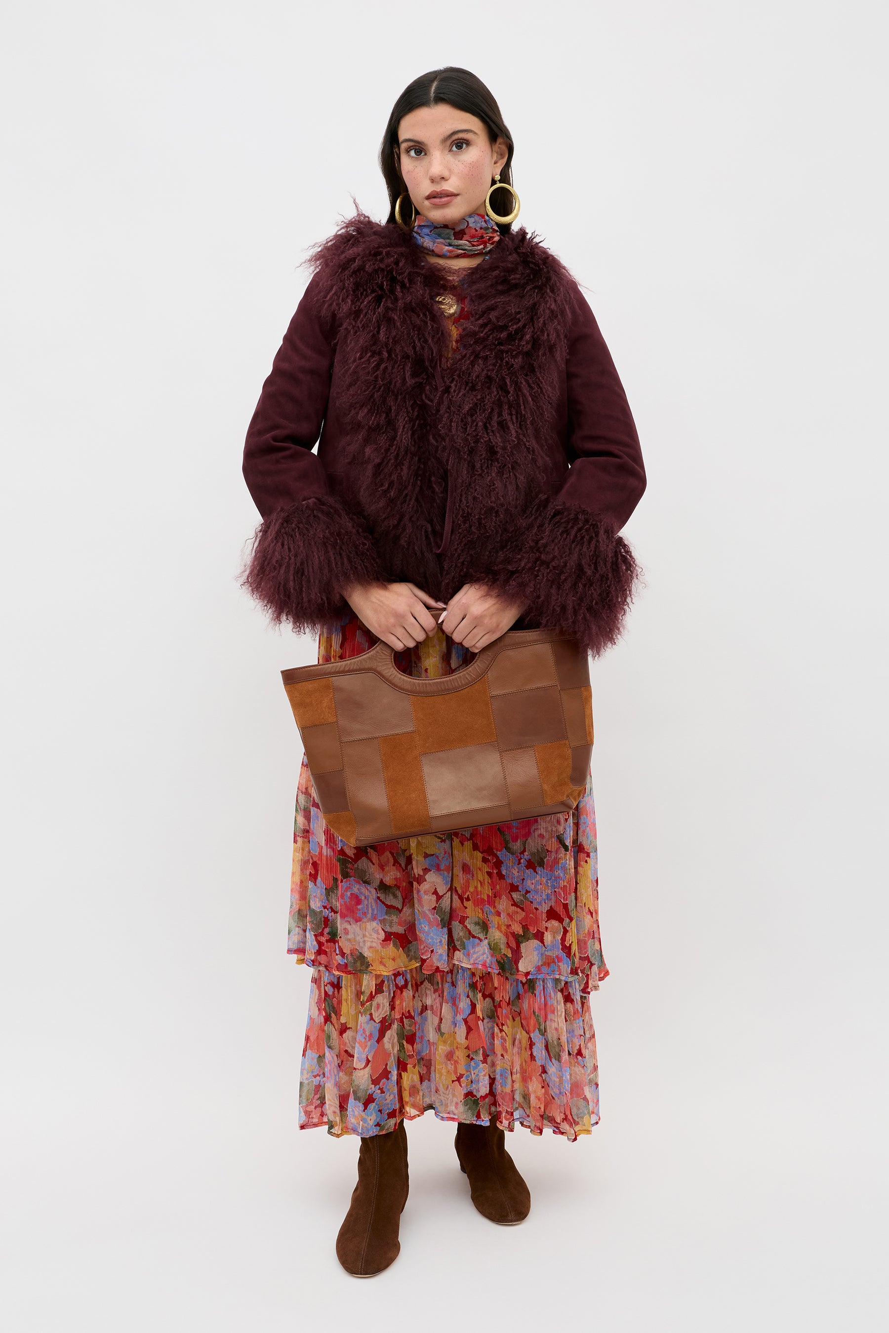 RIXO Sammy Jacket - Maroon