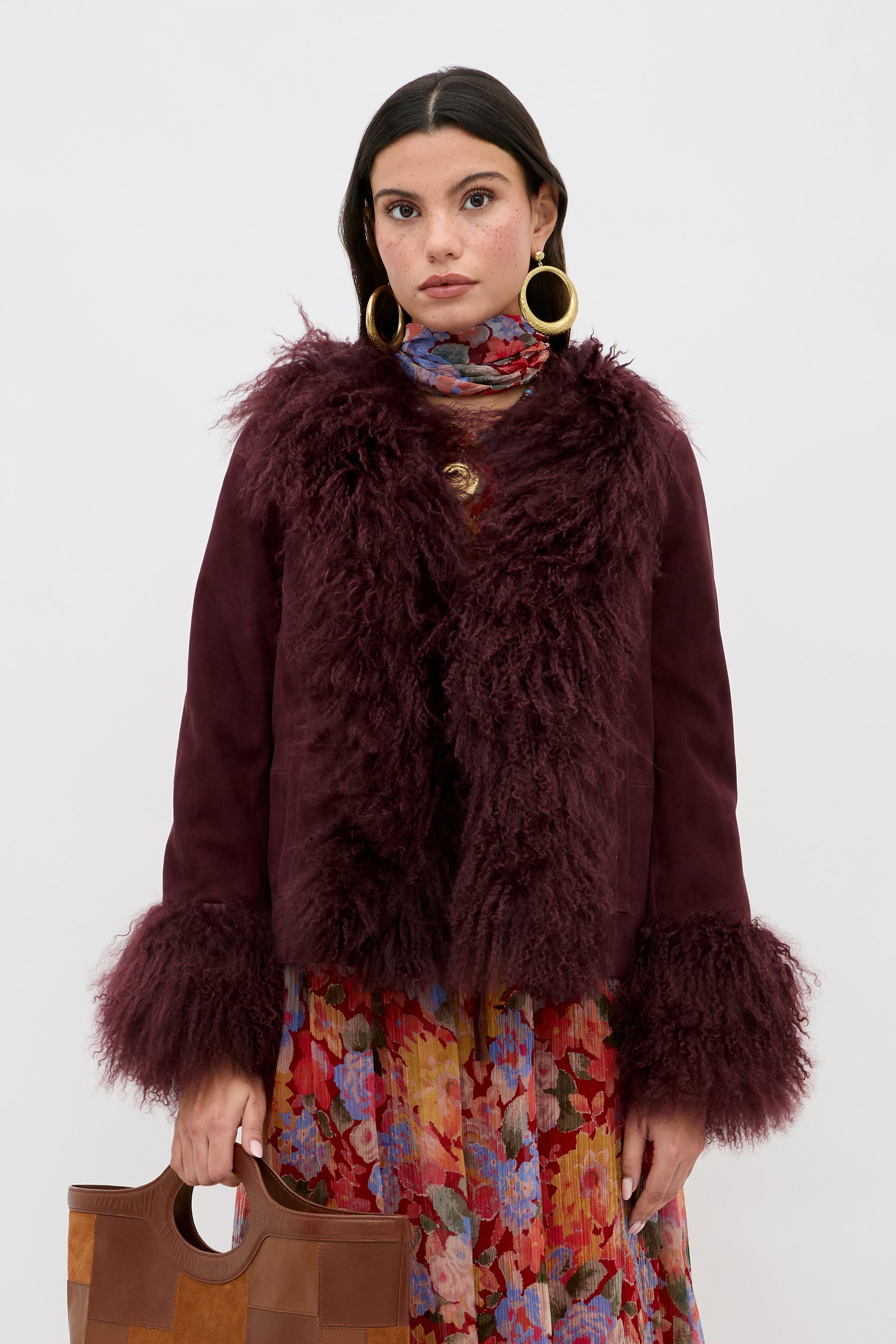 RIXO Sammy Jacket - Maroon