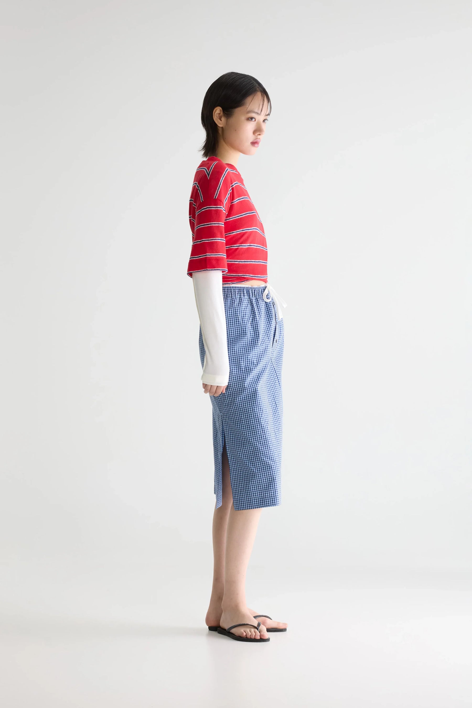 Bellerose Sarina Check Skirt in Blue