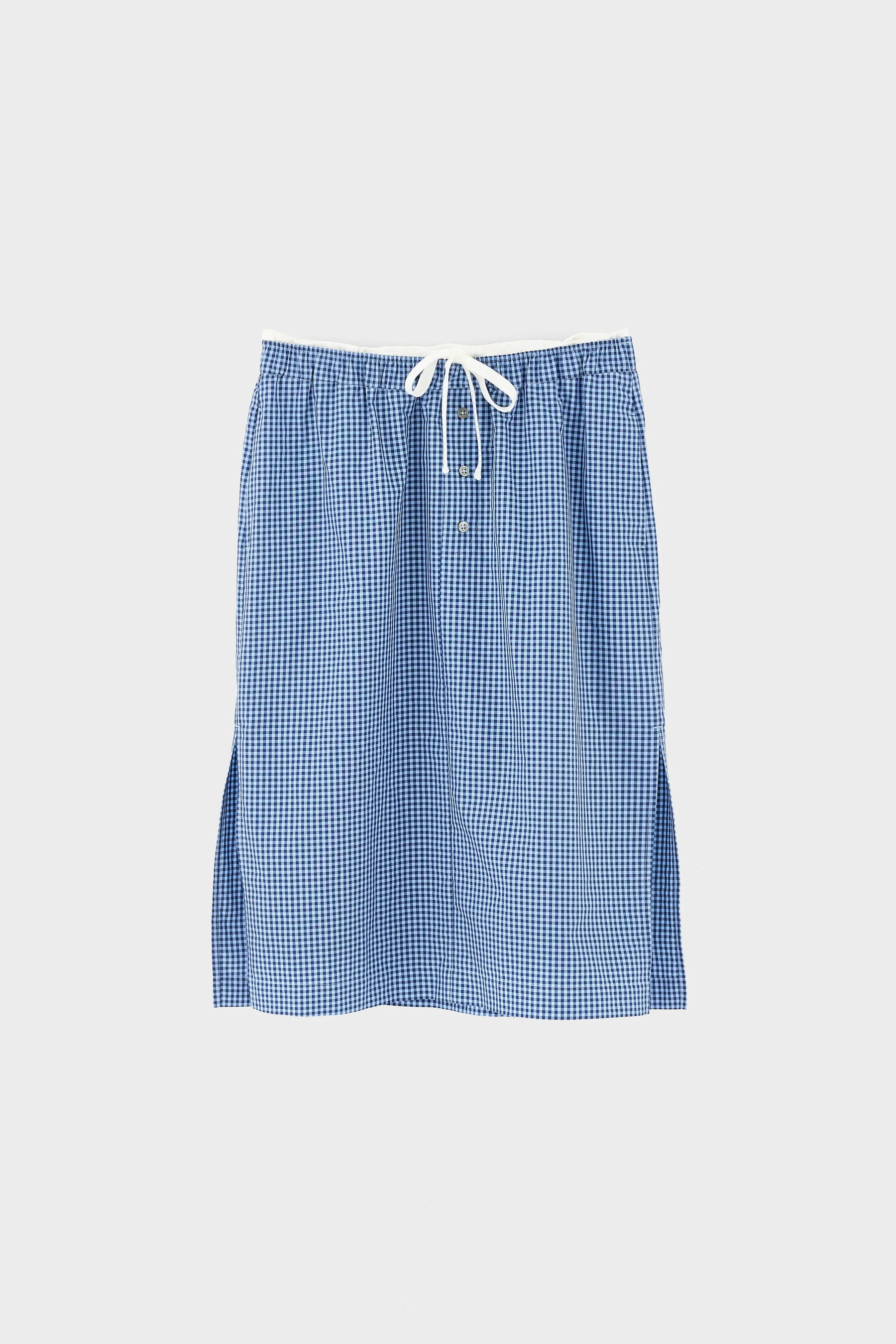 Bellerose Sarina Check Skirt in Blue
