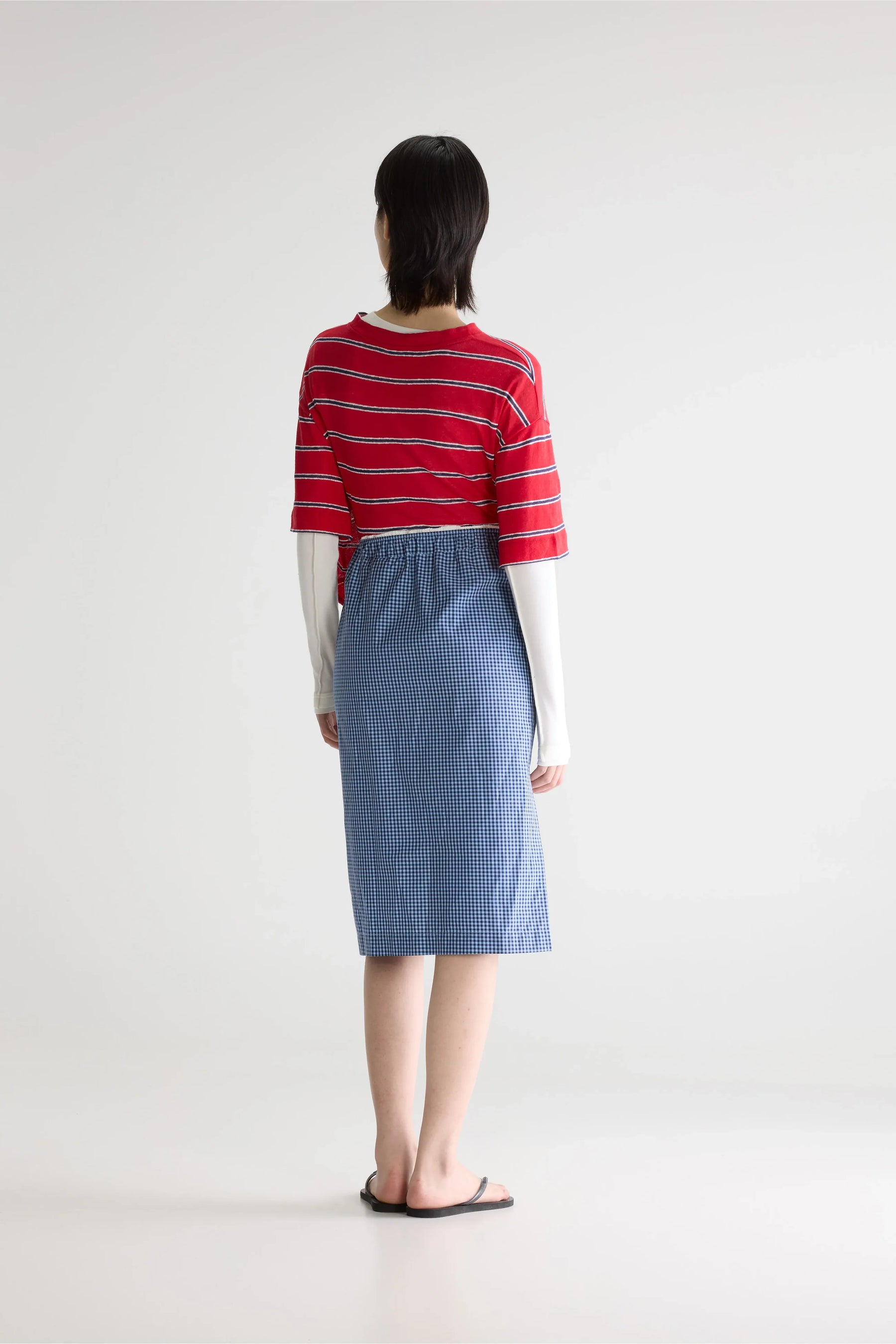 Bellerose Sarina Check Skirt in Blue