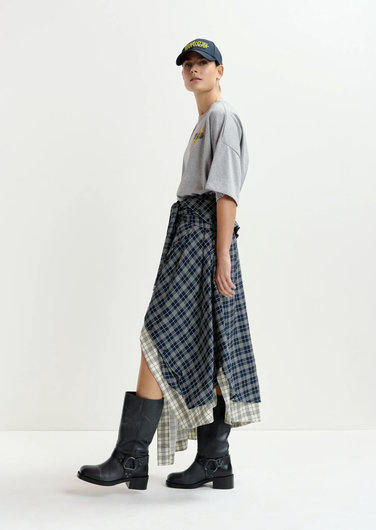 Essentiel Antwerp Ixchel Contrast Shirt in Navy