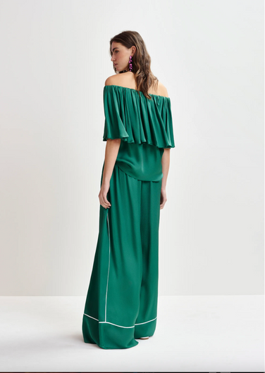 EA Hontgomery Wide Pants in Madison Blue