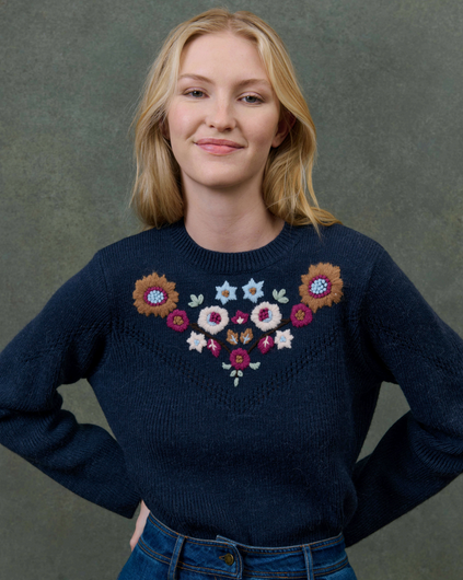 Louise Misha Darina Jumper in Marine