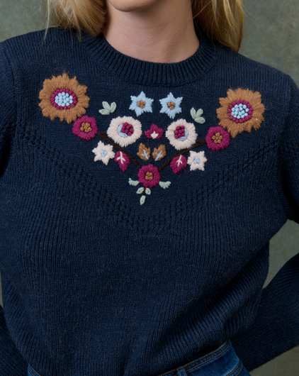 Louise Misha Darina Jumper in Marine