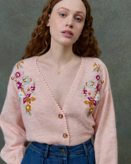 Louise Misha Lunami Cardi in Blush