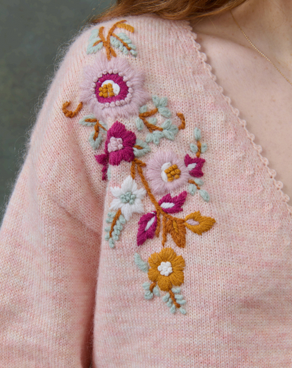 Louise Misha Lunami Cardi in Blush