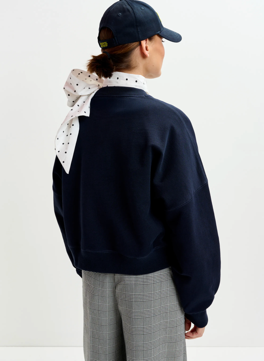 Essentiel Antwerp Ibernatus Embroidered Sweat in Navy