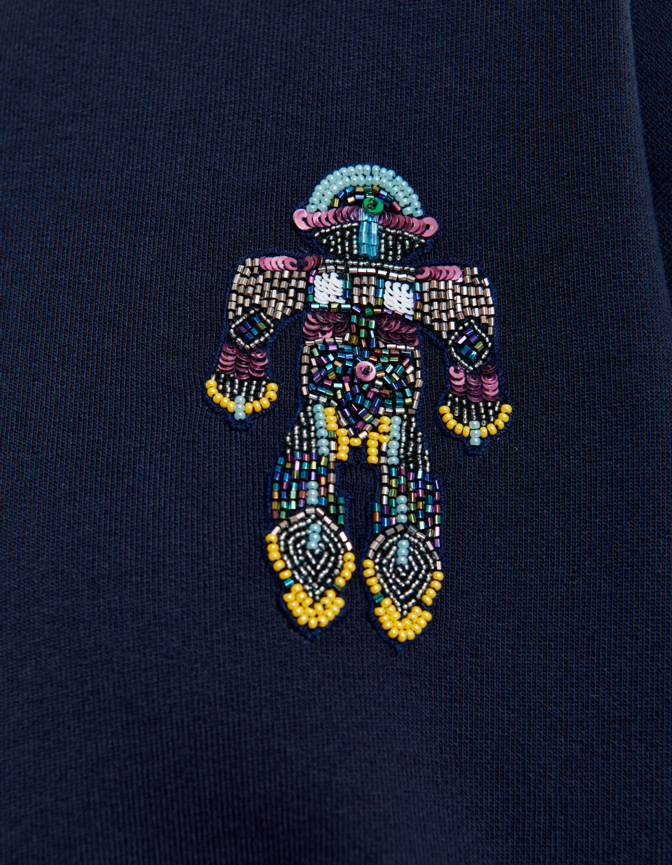 Essentiel Antwerp Ibernatus Embroidered Sweat in Navy