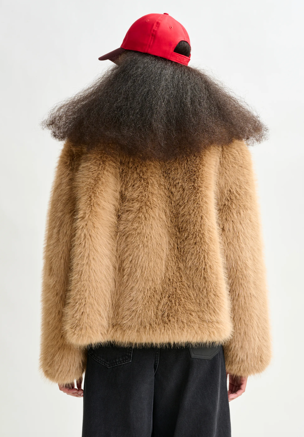 Essentiel Antwerp Ijacket Faux Fur in Beige