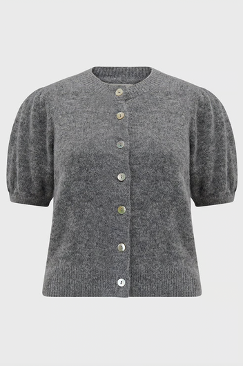 DÔEN Anisa Cardigan in Dark Heather Grey