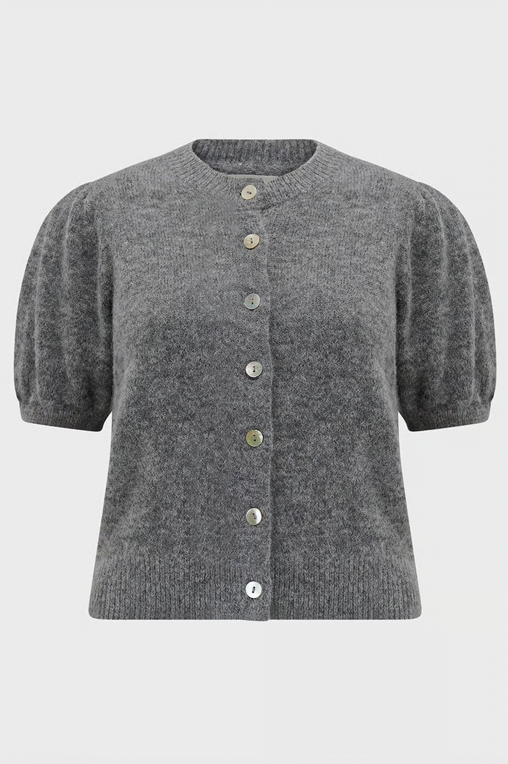 DÔEN Anisa Cardigan in Dark Heather Grey