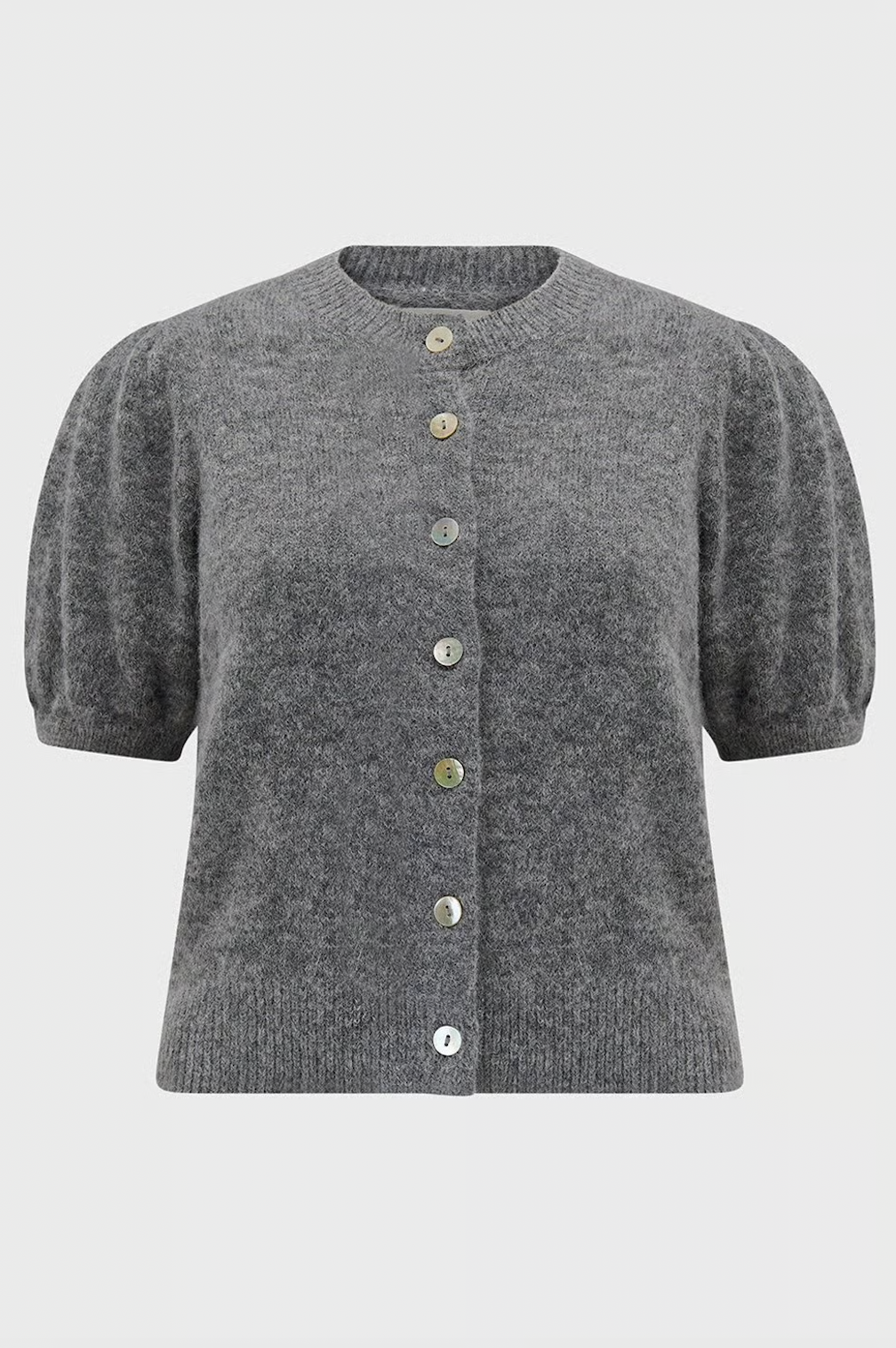 DÔEN Anisa Cardigan in Dark Heather Grey