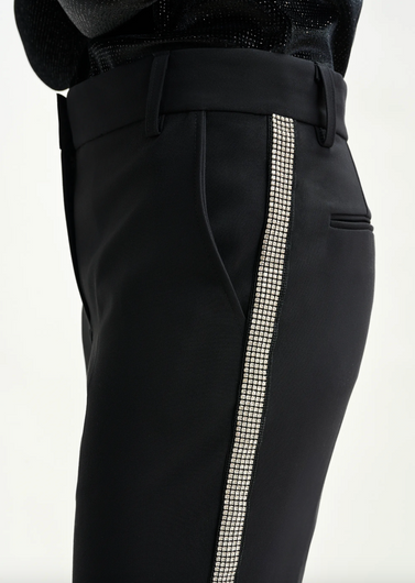 Essentiel Antwerp Ibell Rhinestone Tap Pants in Black