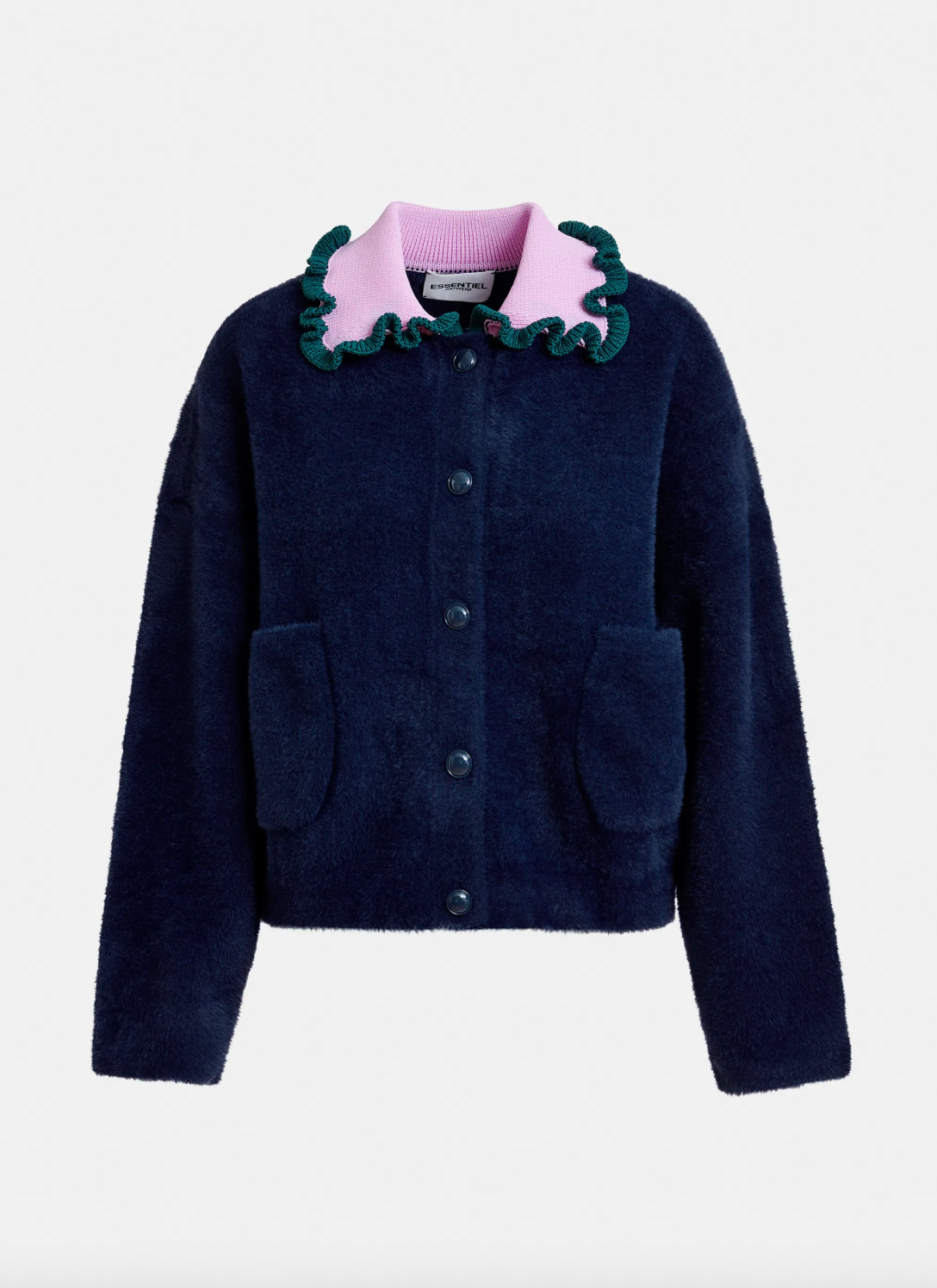 Essentiel Antwerp Jardener Knit Cardi in Dark Night