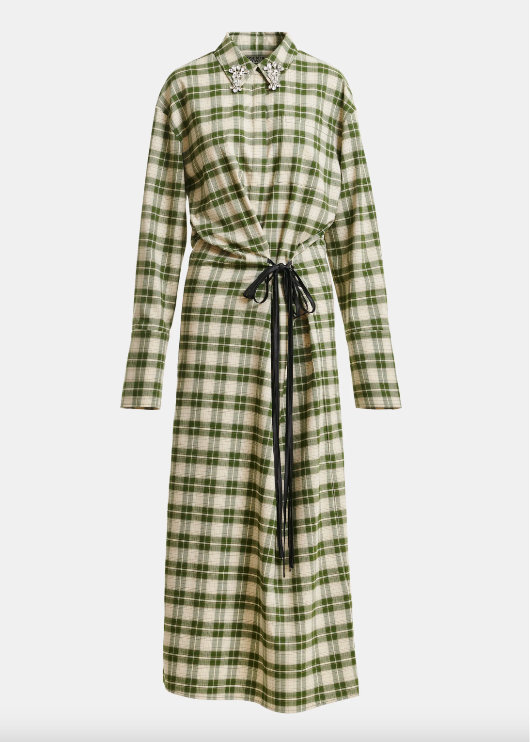 Essentiel Antwerp Jid Maxi Shirt Dress in Off White