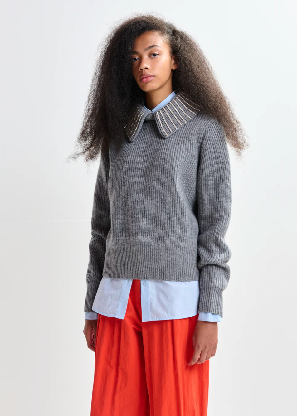 Essentiel Antwerp Jimmer Pullover in Grey