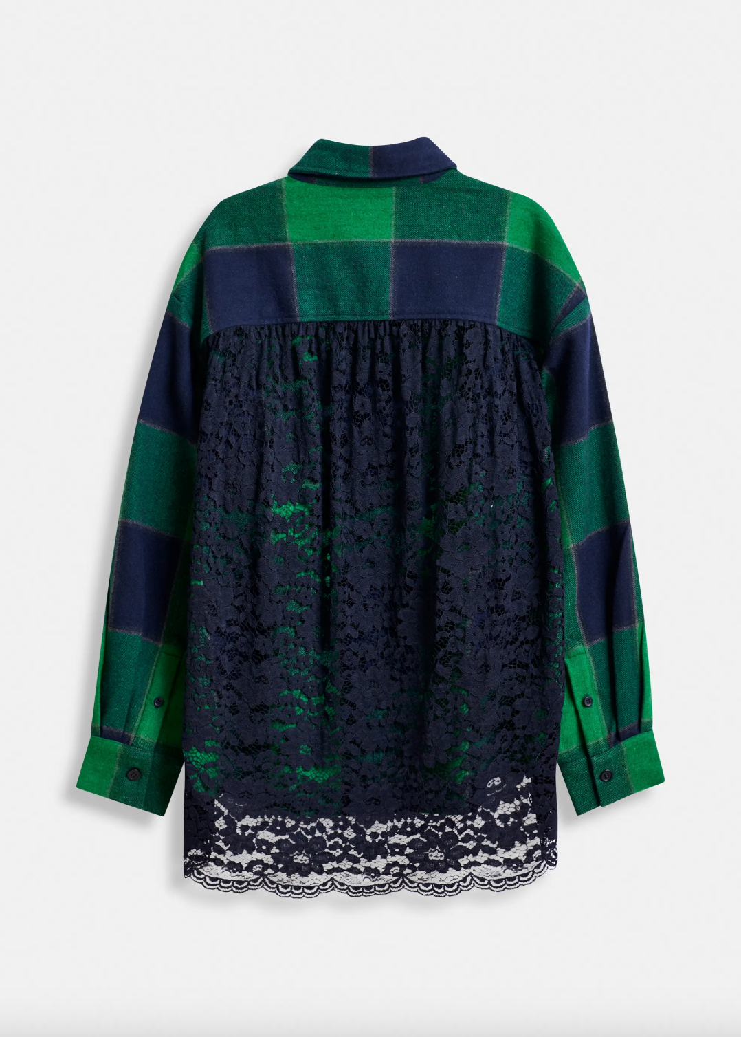 Essentiel Antwerp Joy Lace Back Shirt in Dark Night