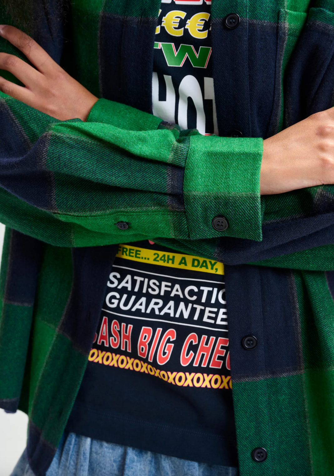 Essentiel Antwerp Joy Lace Back Shirt in Dark Night