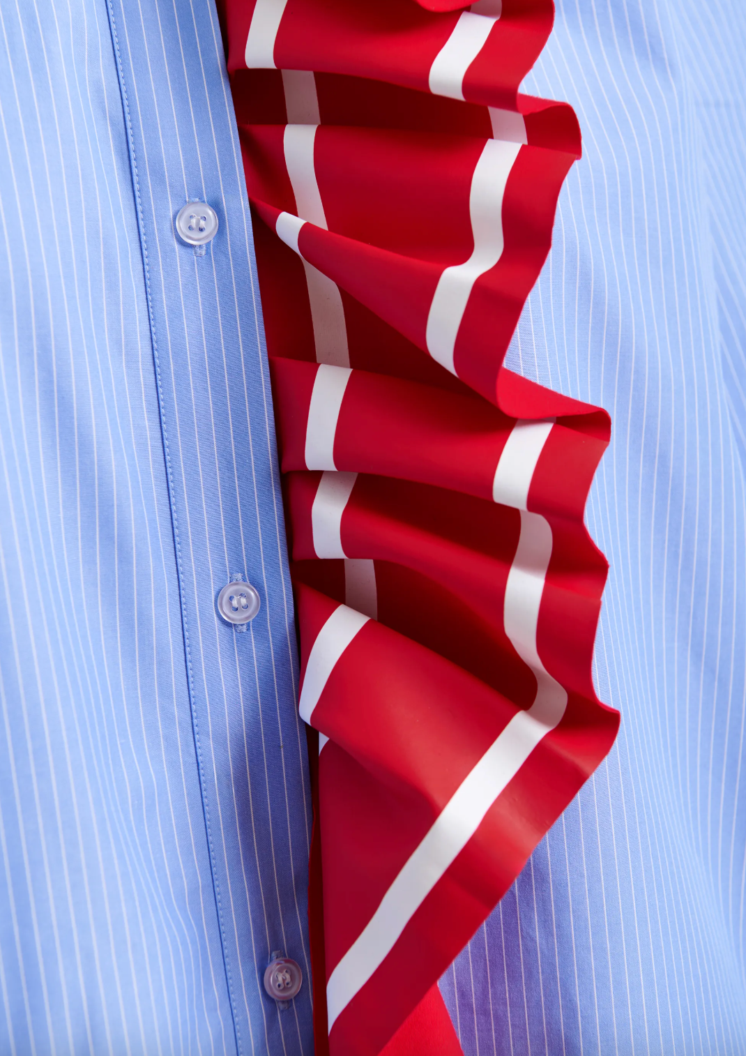 Essentiel Antwerp Juf Ribbon Shirt in Bright Sky