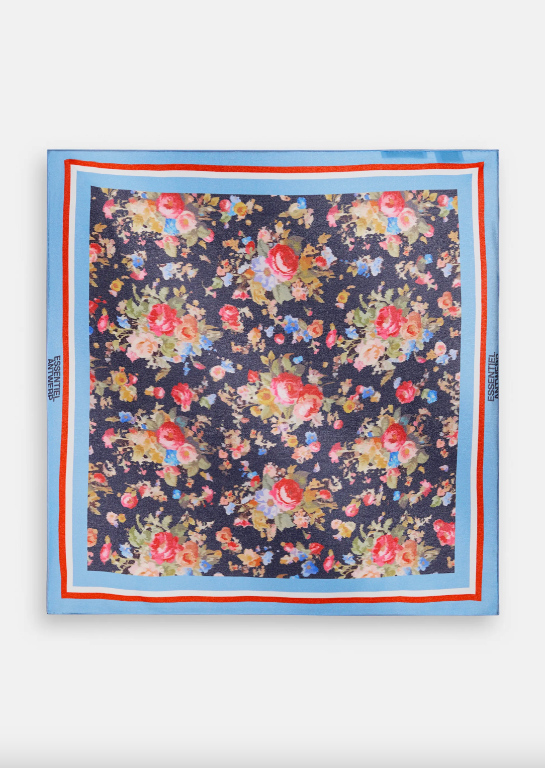 Essentiel Antwerp Jungle Square Printed Scarf in Dark Night