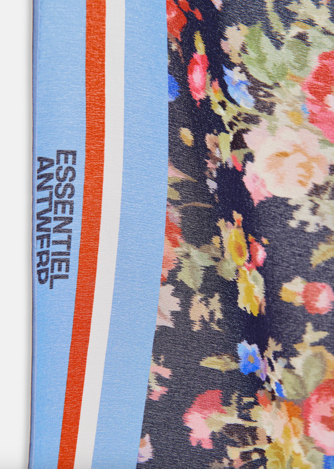 Essentiel Antwerp Jungle Square Printed Scarf in Dark Night