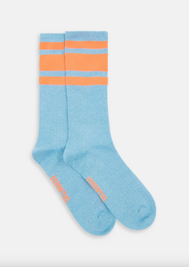 Essentiel Antwerp Jinnie Lurex Socks in Bright Sky