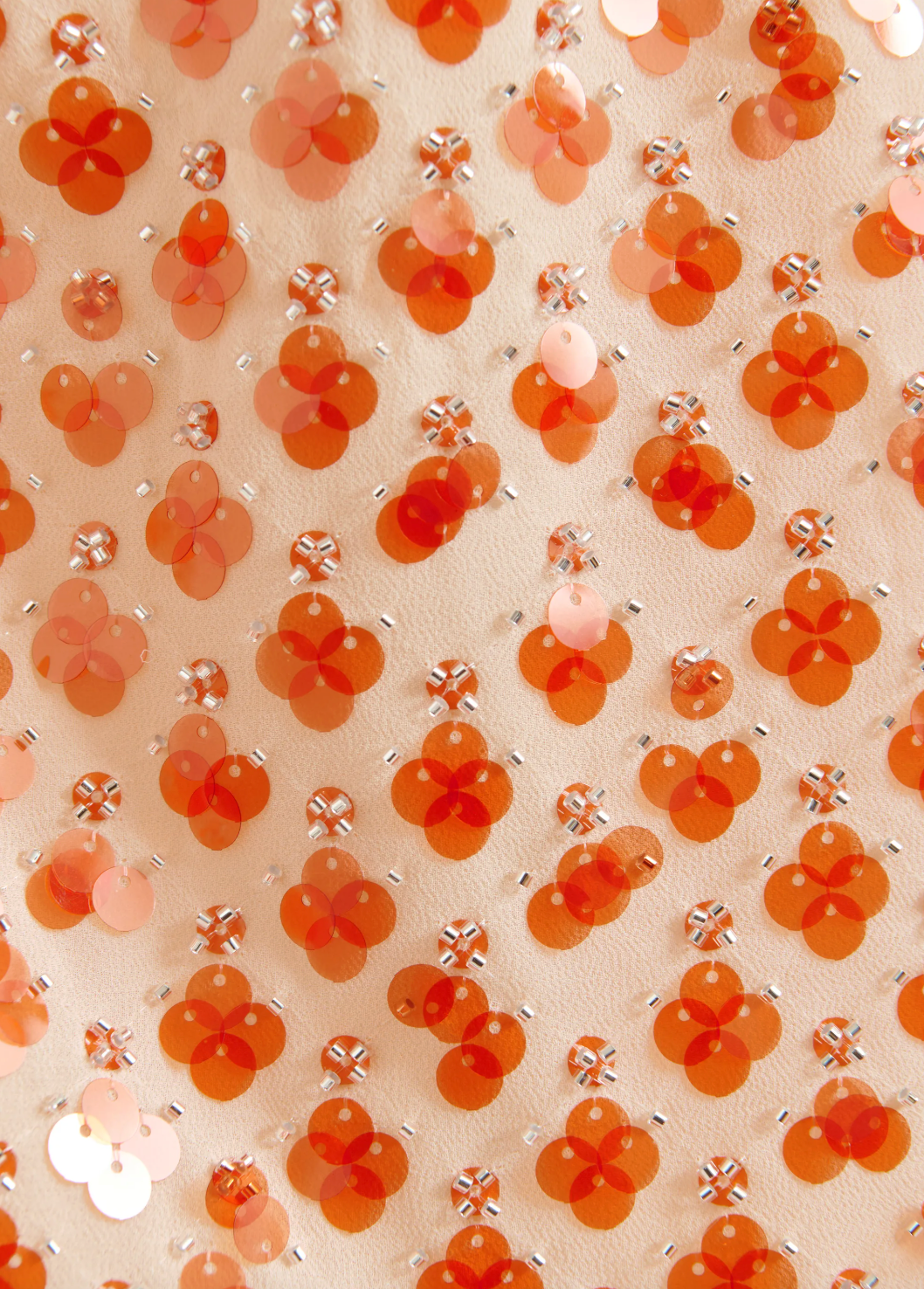 Essentiel Antwerp Jocelyn Sequin Smock Top in Off White