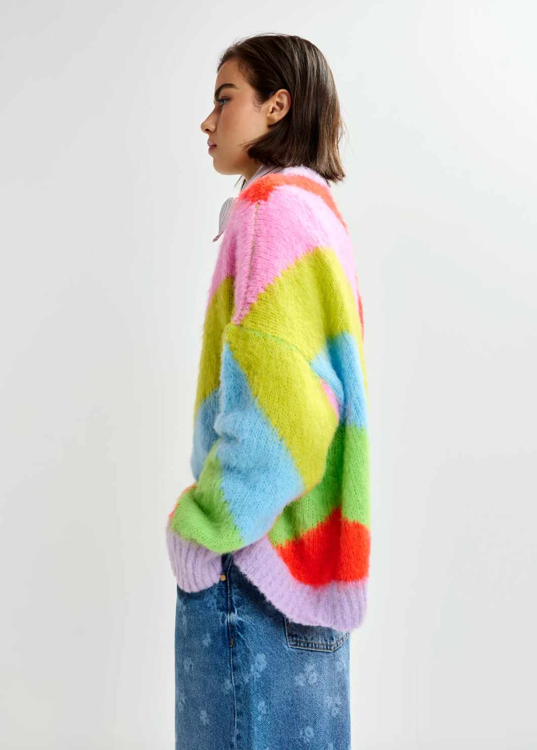 Essentiel Antwerp Jolor Striped Pullover in Orange Brulee