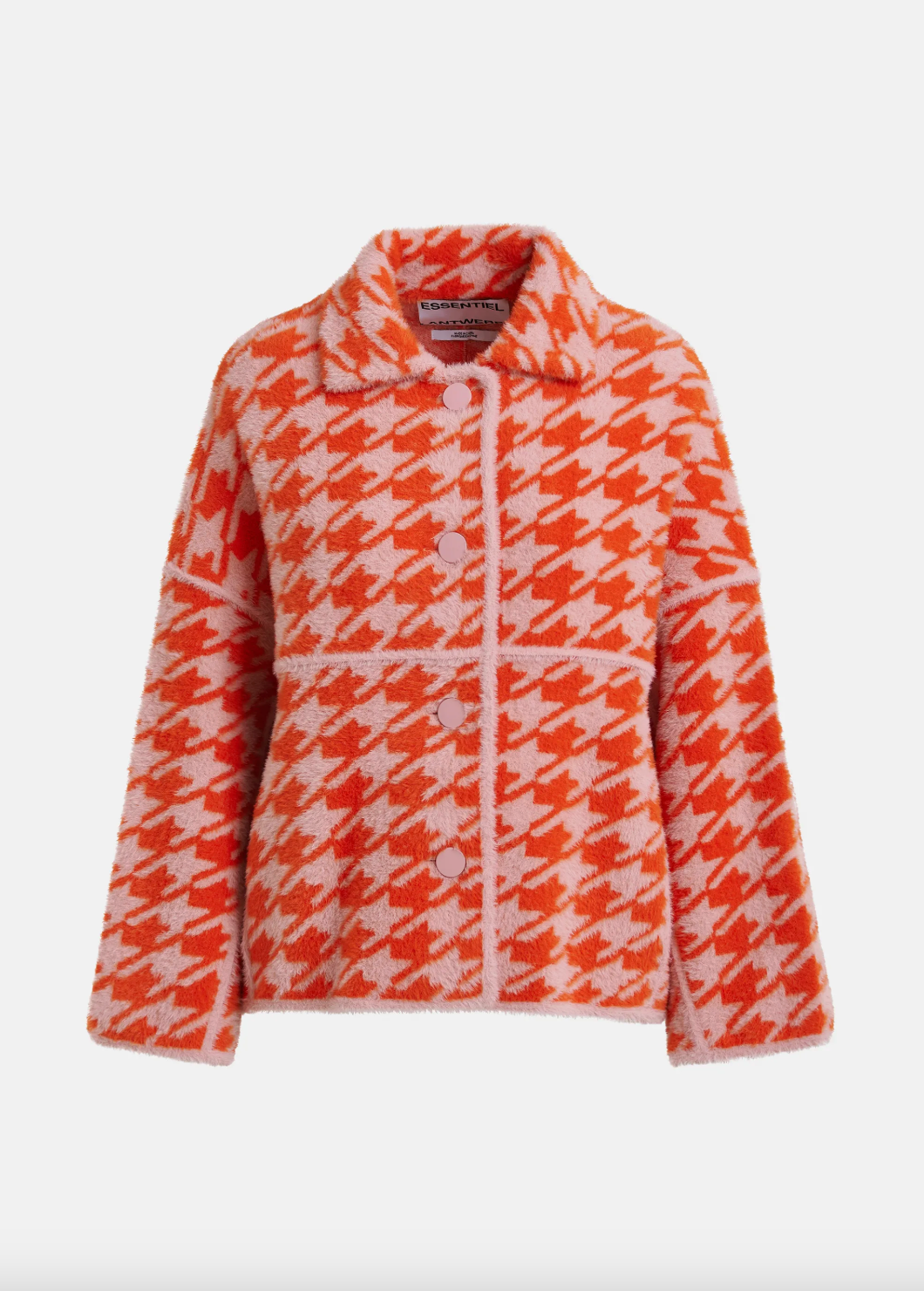 Essentiel Antwerp Joking Knit Jacket in Etruscan Red