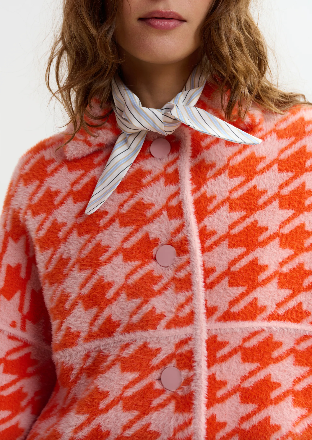 Essentiel Antwerp Joking Knit Jacket in Etruscan Red