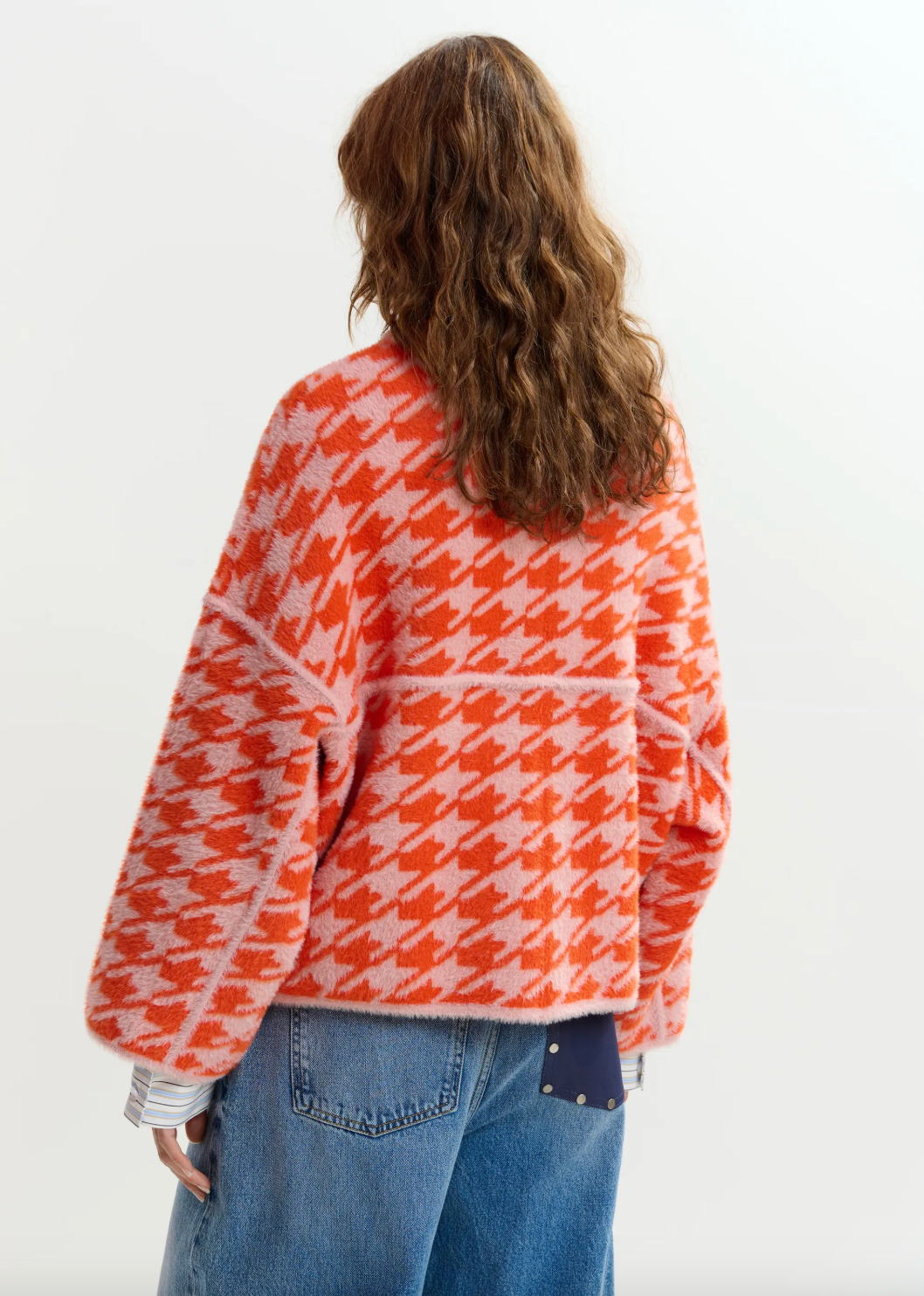 Essentiel Antwerp Joking Knit Jacket in Etruscan Red