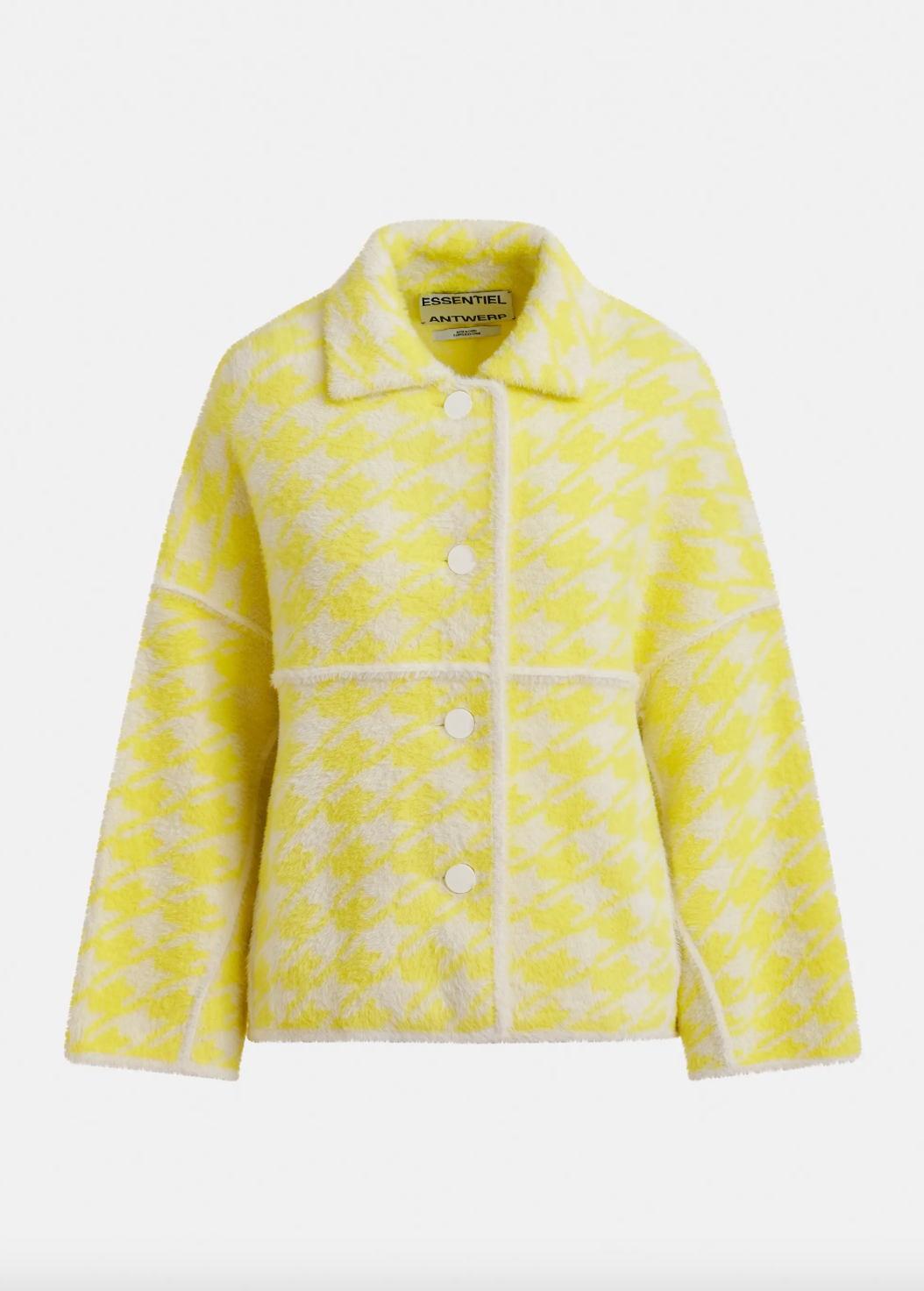 Essentiel Antwerp Joking Knit Jacket in Lemon Squeeze