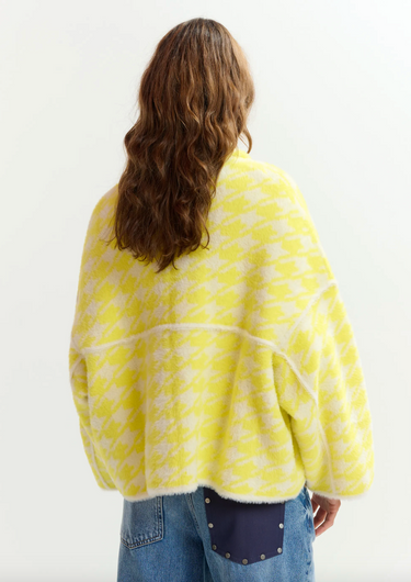 Essentiel Antwerp Joking Knit Jacket in Lemon Squeeze