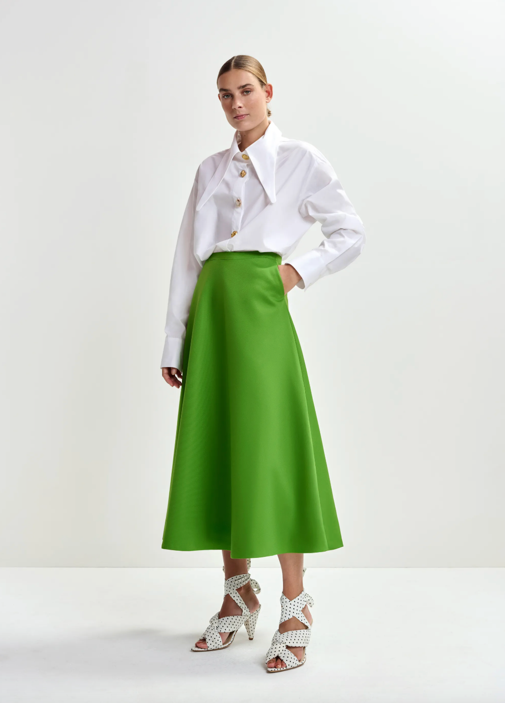 Essentiel Antwerp Julio Skirt in Spirulina Green