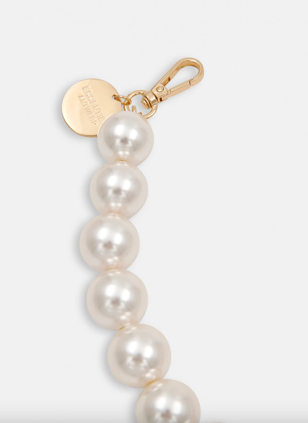 Essentiel Antwerp Jadine Big Balls Chain Charm in Off White